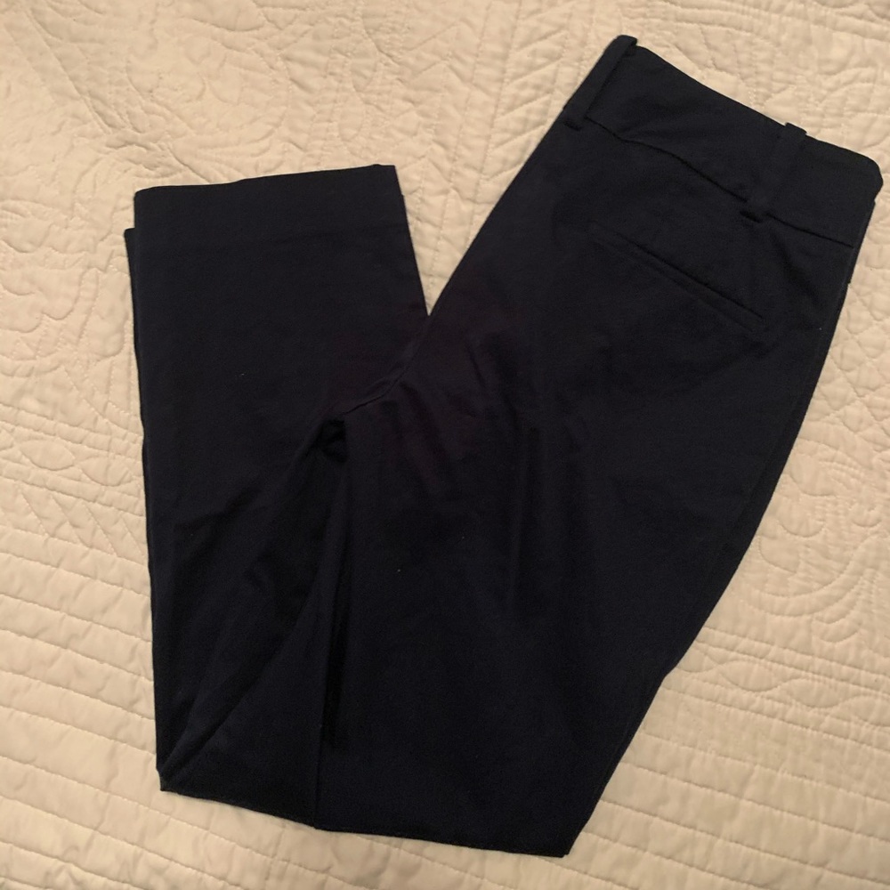 Navy signature Ann Taylor ankle dress pants
